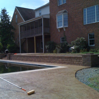 how to clean stamped concrete