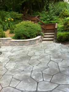 Stamped Concrete Patio in Chester County PA