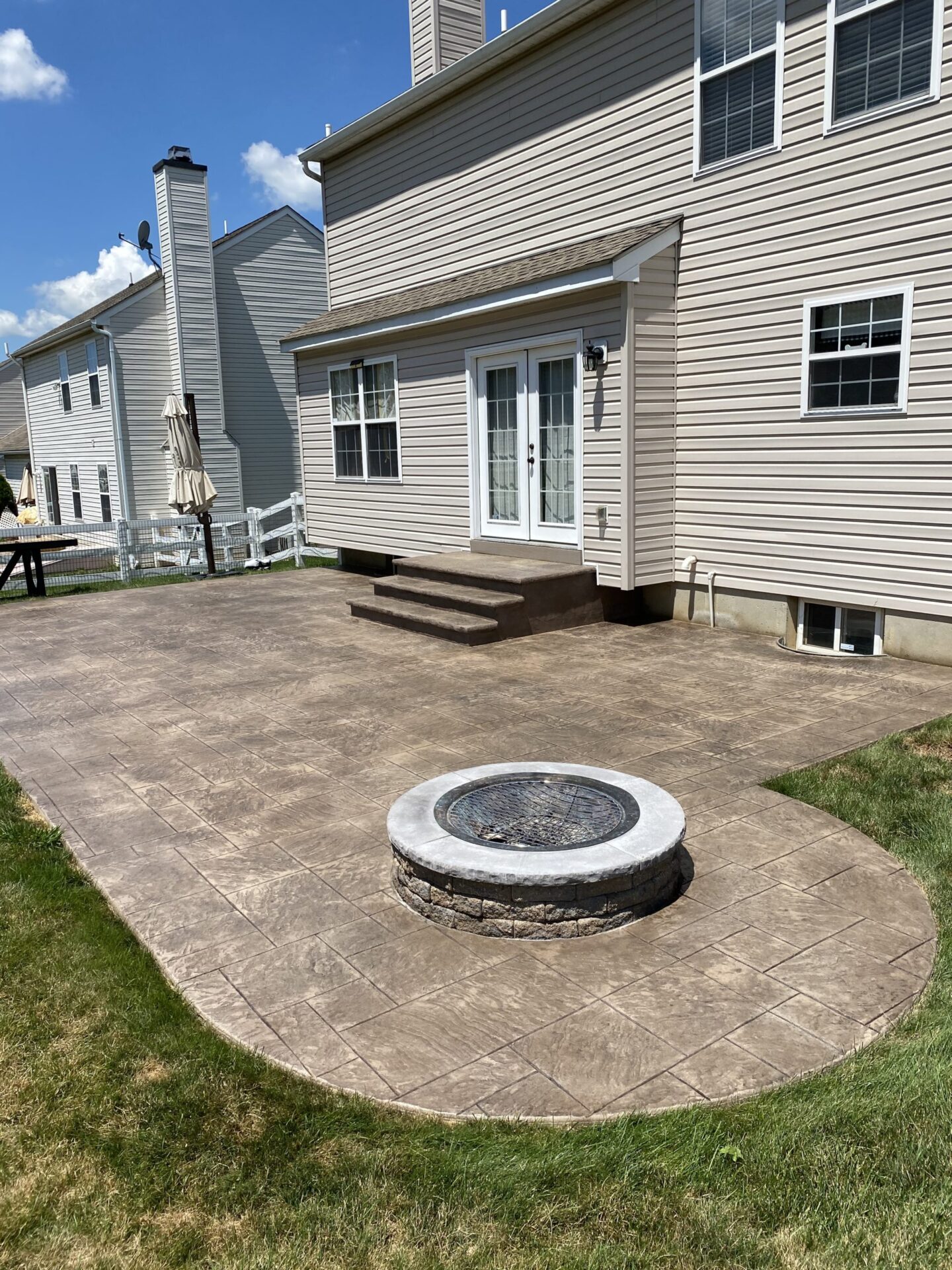 Stamped Concrete Patio Contractor & Installer Morrison Custom Concrete